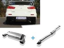  Duplex Komplettanlage ab Kat Mitsubishi Lancer Evolution X Evo 10 1x129x106