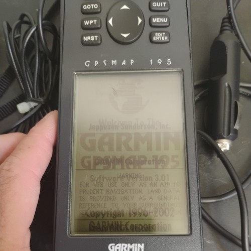 BUNDLE Garmin GPSMAP 195 Aviation GPS Antenna power supply TESTED powers on - Picture 2 of 9