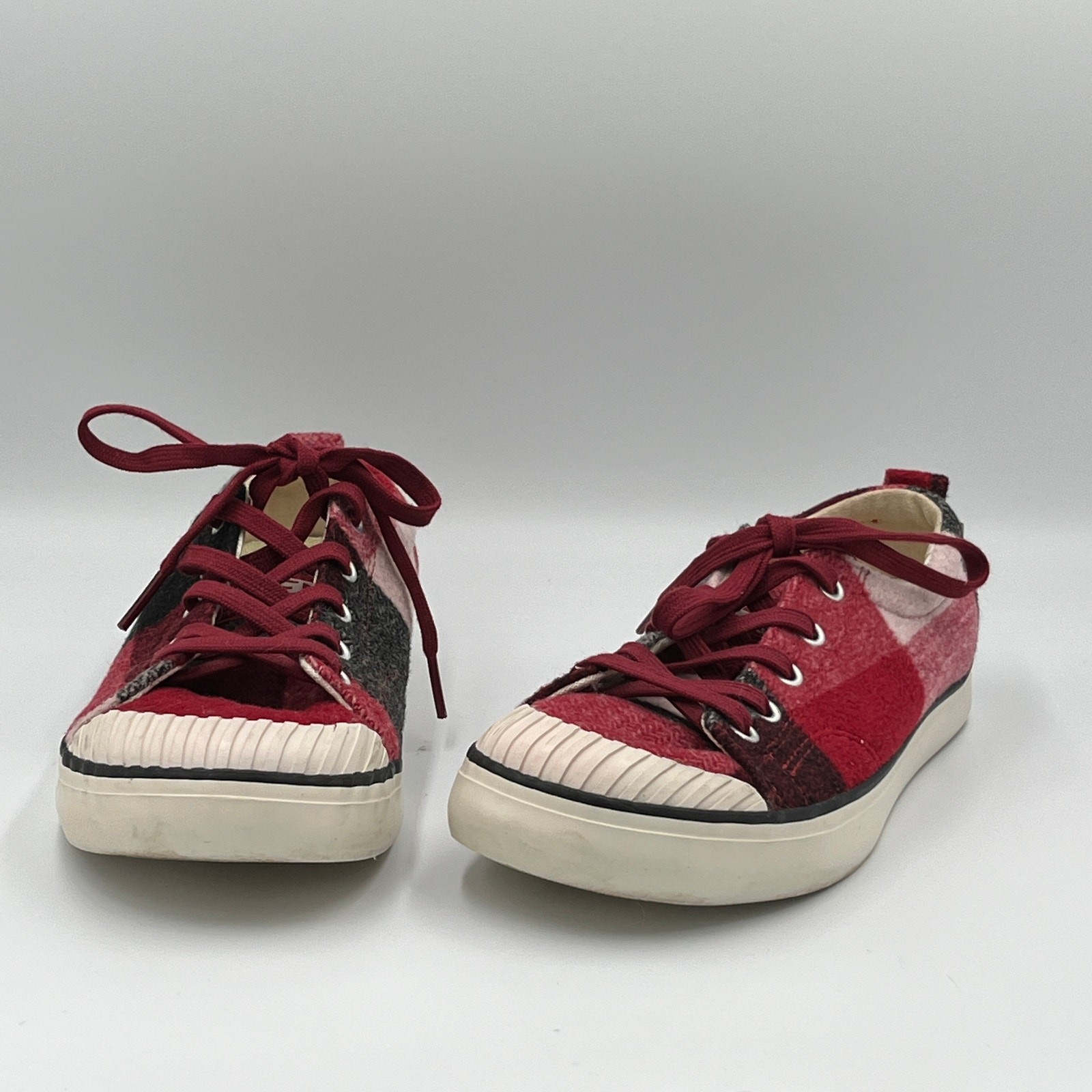Sneakers KEEN Elsa in pile a quadri di bufalo rosso lana dalia taglia 7 5