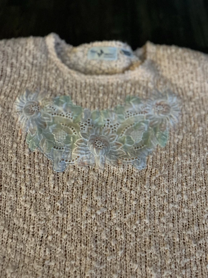 Top melocotón manga corta vintage colección Maggie Lawrence para dama Foto 3 de 4