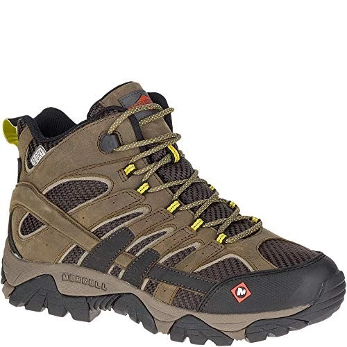 MERRELL WORK Men's Moab 2 Ventilator Mid Soft Toe Waterproof Work Shoe Boulder -