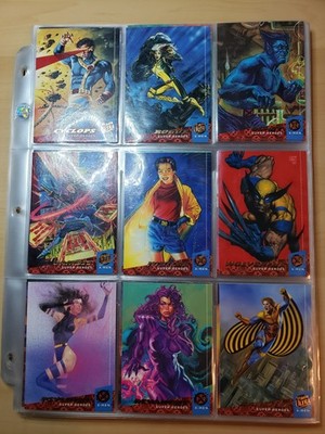 Marvel 1994 Ultra X-Men Fleer 150 card base set w/ 2 Promo sheets 