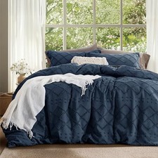 Boho Duvet Cover King Size - Navy King 104" x 90" 03 - Navy No Comforter