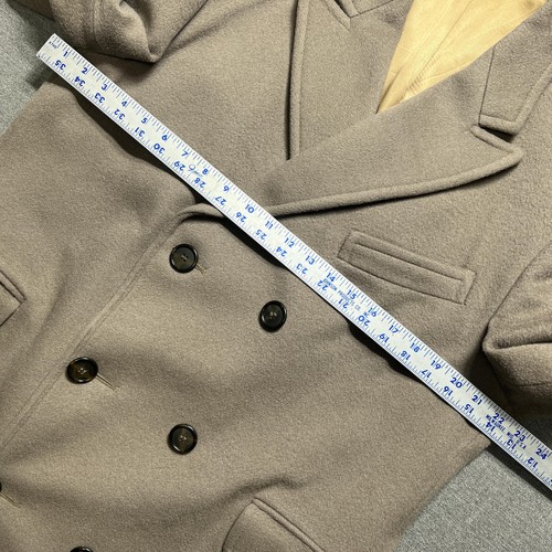 Vintage Crombie Coat Mens Large Wool Overcoat Double Breasted Made in Britain - Picture 22 of 22