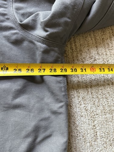 Carhartt Duck Canvas Active Quilt Lined Work Jacket XL Loose J140 GVL Grey - Picture 12 of 14