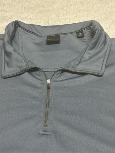 Dunning Golf Vest Uomo Grande Blu 1/4 Quarto Zip Performance Pullover Giacca - Foto 6 di 14