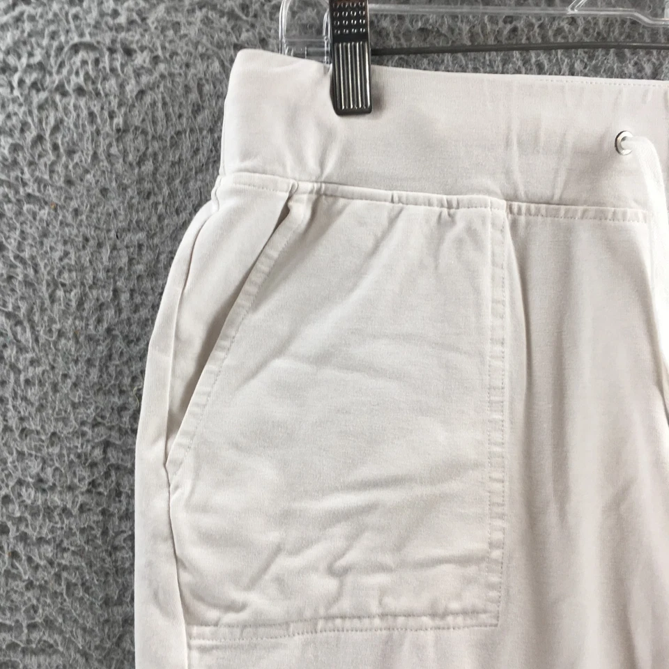 Lauren Ralph Lauren Active Jogger Pants Womens M Off-White Cotton Blend Mid Rise - Image 3 of 4