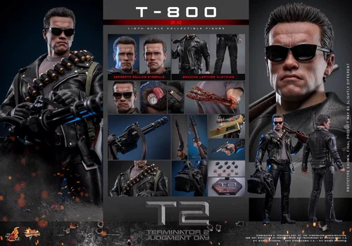 Hot Toys MMS795 Terminator 2 Judgment Day T800 2.0 Arnold Schwarzenegger Figure - Picture 1 of 8