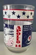 VINTAGE Apollo 14 NASA Moon Landing Libbey 4" Drinking Juice Glass EUC!