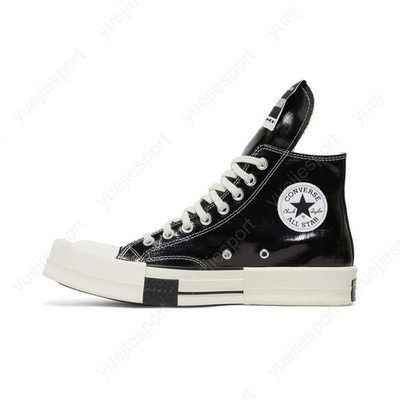 Size 10.5 - Rick Owens x Converse TURBODRK Chuck 70 High Black