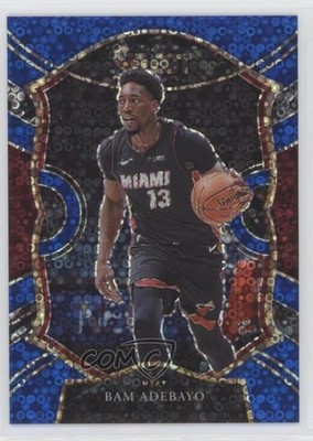 2020-21 Panini Select Concourse Blue Disco Prizm 21/25 Bam Adebayo #8 0c3