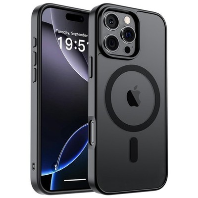 iPhoneアクセサリー Impact case MagSafe iPhone16 Matte Black SUPFINE Magnetic for iPhone 16 Pro Case (Compatible with MagSafe