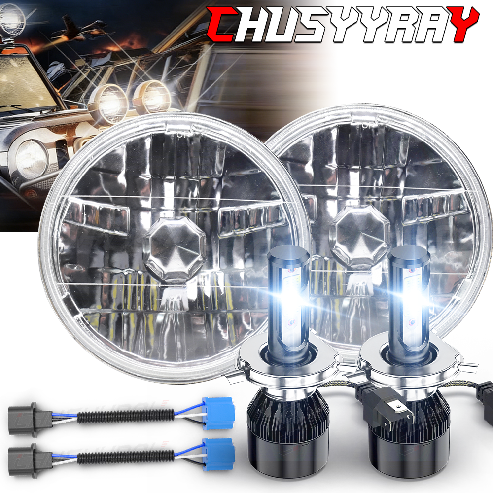 Pair For Chevy C10 K10 K20 K5 1975-1980 105W 7