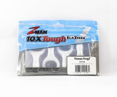 Zman Soft K�der Finesse FrogZ 2.75 Zoll 4/Pack White (1482)