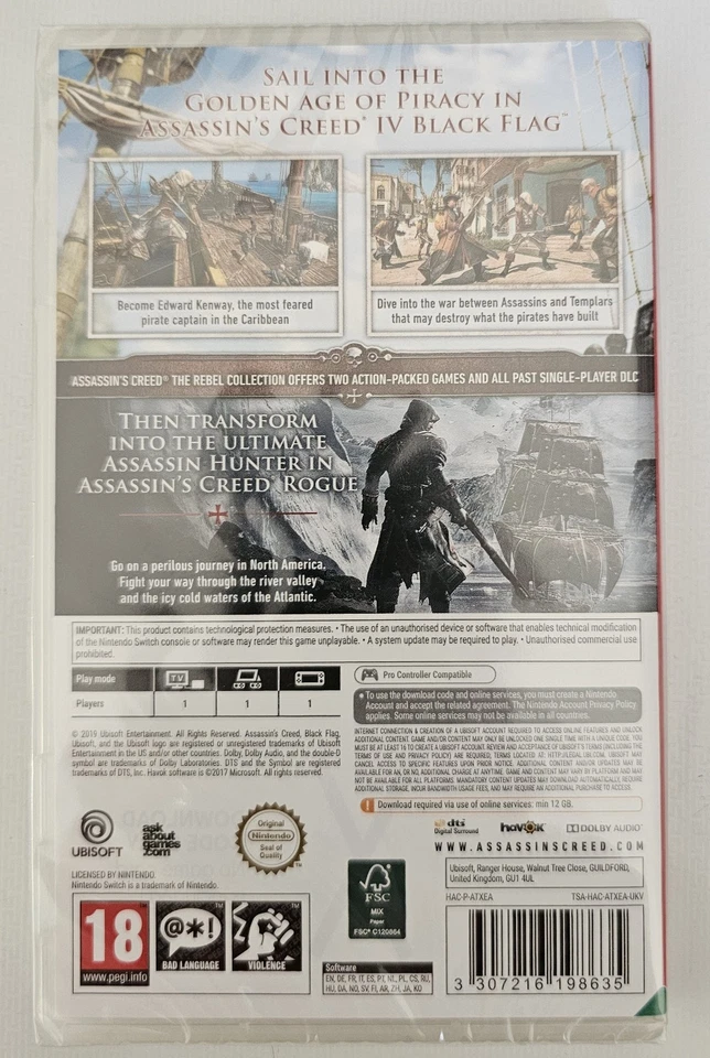 Assassin's Creed The Rebel Collection - Nintendo Switch - New and Sealed - Image 2 of 4