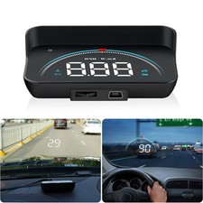 Car HUD Head Up HD Display OBD2 Alarm Speedometer Projector Over Speed Warning