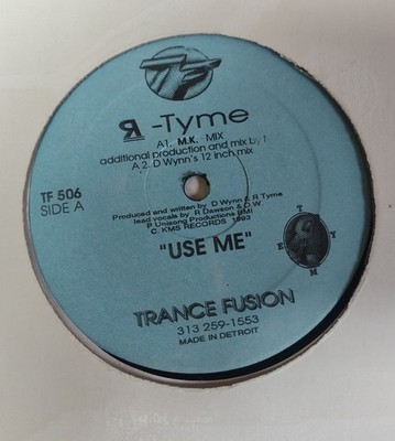 R-TYME ''USE ME'' DERRICK MAY CARL CRAIG 1993 ORIG TECHNO WBMX HOUSE MINT- 12''