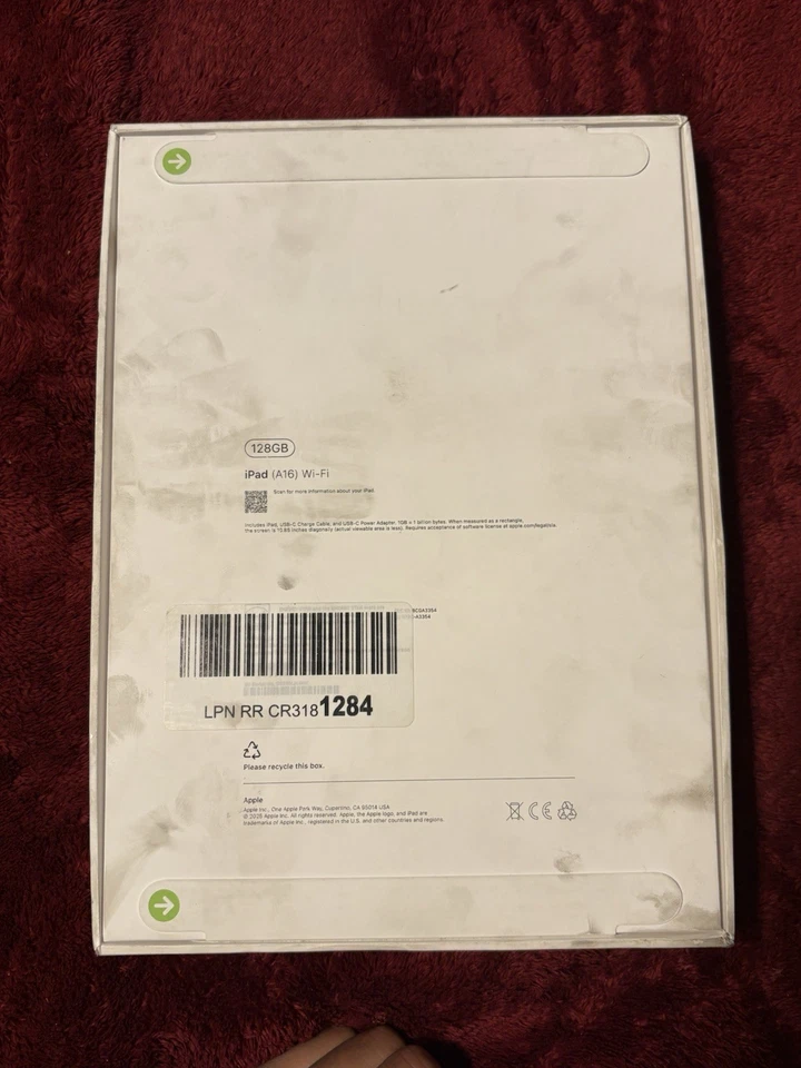 Apple iPad A16 Wi-Fi 128 GB Nuevo Caja Sellada Blanco Foto 2 de 2