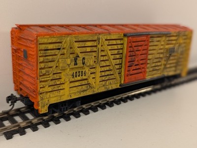 Tyco HO Scale KC & Durango Cattle Stock Car #40394   Weathered