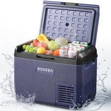 BODEGA 12 volt Car Refrigerator -32 QT Portable Freezer IPX4 Waterproof Car