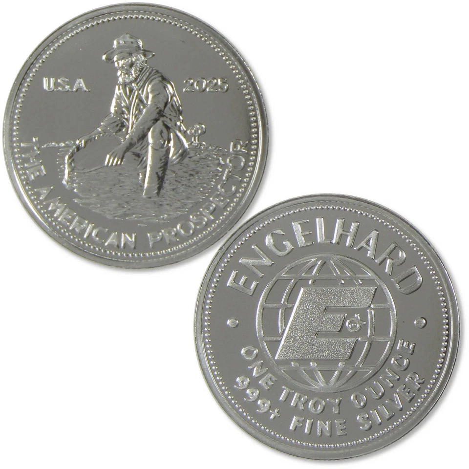 Ronda de plata Engelhard American Prospector 2025 1 oz .999 SKU:OPC229 Foto 3 de 4