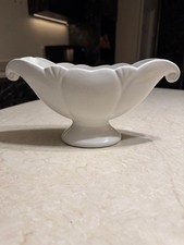Arthur Wood White 'Upton' Vintage Pottery Mantle Vase Art Deco