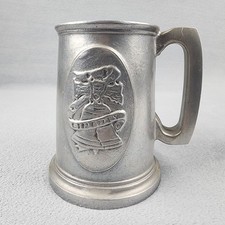 Vintage Pewter Beer Stein Tankard Liberty Bell Mug S Diamond Maker Made in USA