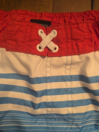 Revolution Boys Americana Patriotic Red White Blue Swim Short Trunks Medium 8/10 - Picture 4 of 8