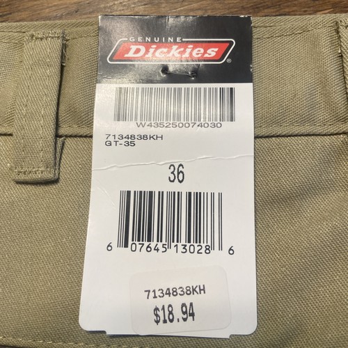 Dickies Arbeitsshorts lockere Passform 13 "Innennaht Mehrzwecktasche khaki Herrengröße 36 - Bild 4 von 8
