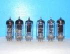 type 6C4 RCA 6 radio audio amplifier vintage vacuum tubes valve tested EZ90 6C4