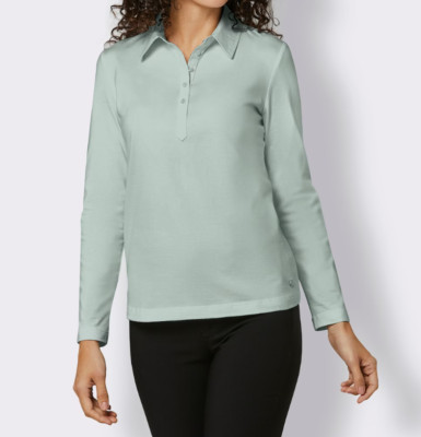 824268+ Creation L Premium by heine Damen Shirt Poloshirt kalkmint NEU 36 - 48