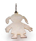 Vintage Girl Daughter Child Pendant 925 Sterling Silver 1" 2.2g Charm EX — photo 1