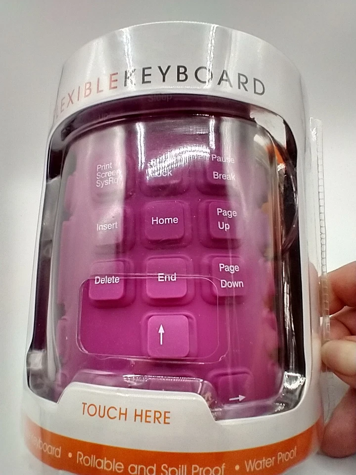 iCONCEPTS FUSCHIA WATERPROOF FLEXIBLE KEYBOARD - Image 4 of 4