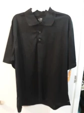 Champion Golf Mens Shirt XL Extra Large Black Collar Short Sleeve Activewear New