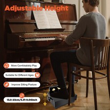 Klavier Pedal Extender Einstellbar Kinder E-Piano Pedaleffekt Bank mit 3 Pedalen