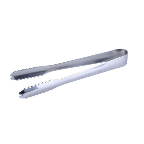 Stainless Steel BBQ Buffet Bread Ice Cooking Food Clip Tongs Clamp Kitchen Tool - Picture 1 of 6