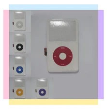 For iPod Video 5th White Front Cover With Clickwheel Housing Kit Assembly A1136