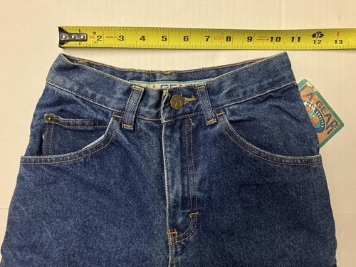 Vintage LA Gear Jeans Girls Size 8 22 x 25 High Rise Straight Heavy Cotton Denim - Picture 4 of 10