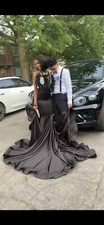 Silk Black Prom Dress