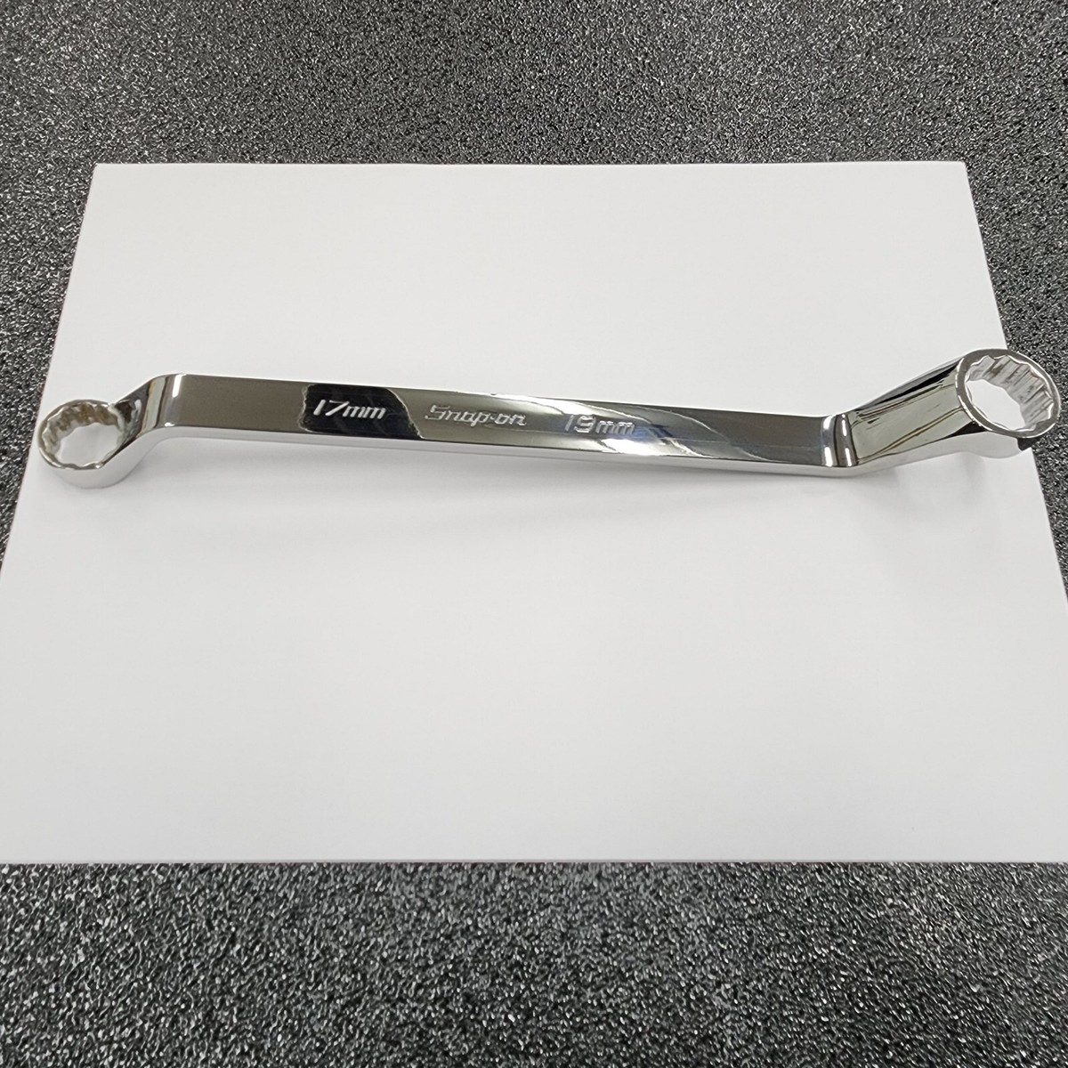 Snap-on Tools USA NEW 17mm-19mm METRIC 60° DEEP Offset Box Chrome
