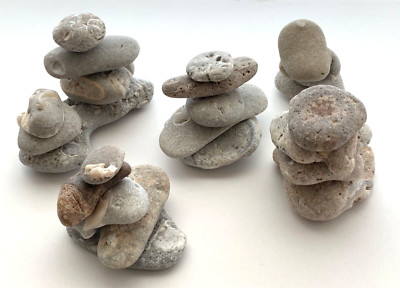 25 pc Natural Beach Spirit Stones Cairns Zen Rock pebble art craft meditation C9