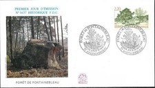 2586++ENVELOPPE 1er JOUR 1989  FORET DE FONTAINEBLEAU