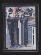 2002 FLEER JERSEY RACK MICHAEL VICK-DONOVAN McNABB-DAUNTE CULPEPPER #ED 061/300