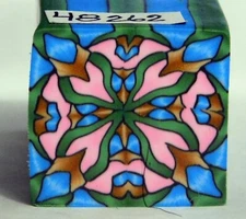 polymer clay cane, raw, square, Kato, Premo 48262  7/8" x 1 1/4" .75 ounce