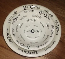 2 LEFTOVERS Ceramic Nesting Serving Bowls from Italy FREE SHIPPING