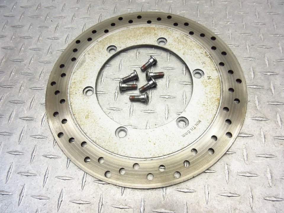 Honda Shadow VT750 1998 98-03 Deluxe Ace freno de disco delantero rotor pernos rectos Foto 3 de 4