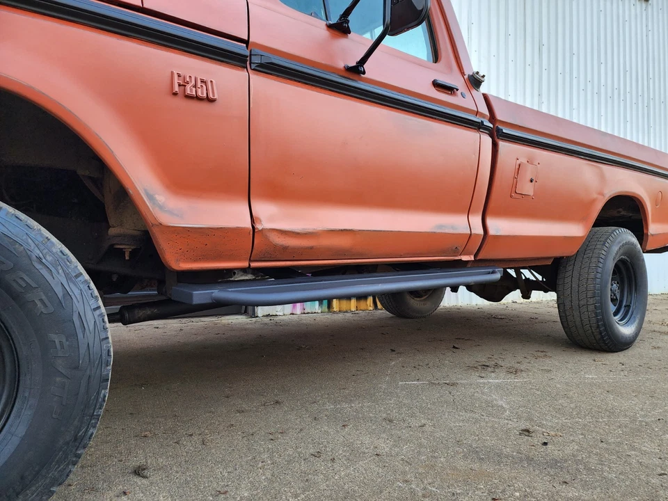 1967-1979 Ford F Series degraus laterais tubulares de corrida F100, F150, F250, F350 - Imagem 2 de 2