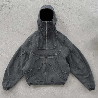 Y2K Gothic Vintage Denim Jacket - Unisex Streetwear