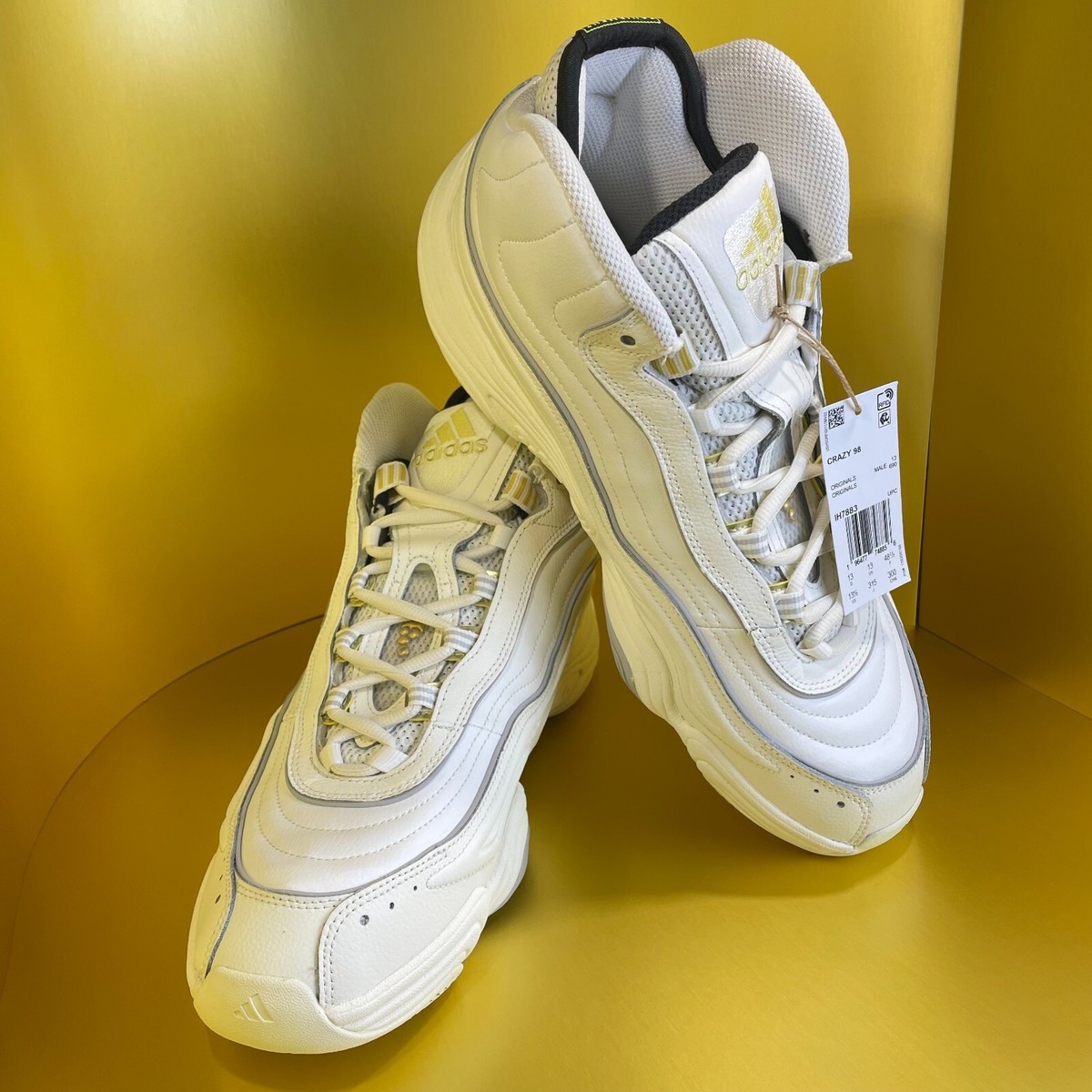 adidas Crazy 98 Kobe Core White Gold Men's Shoes Basketball IH7883