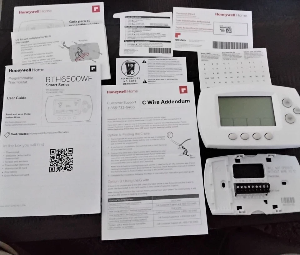 Honeywell Home RTH6580WF Wi-Fi 7-Day Programmable Thermostat - Image 4 of 4